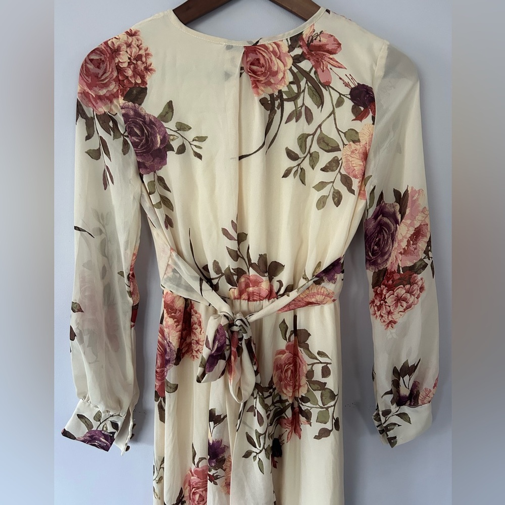 Baltic Born Lydia Floral Maxi Dress, Ivory, EUC, Size XS - Picture 9 of 11
